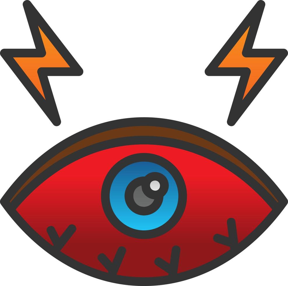 diseño de icono de vector de ojos secos