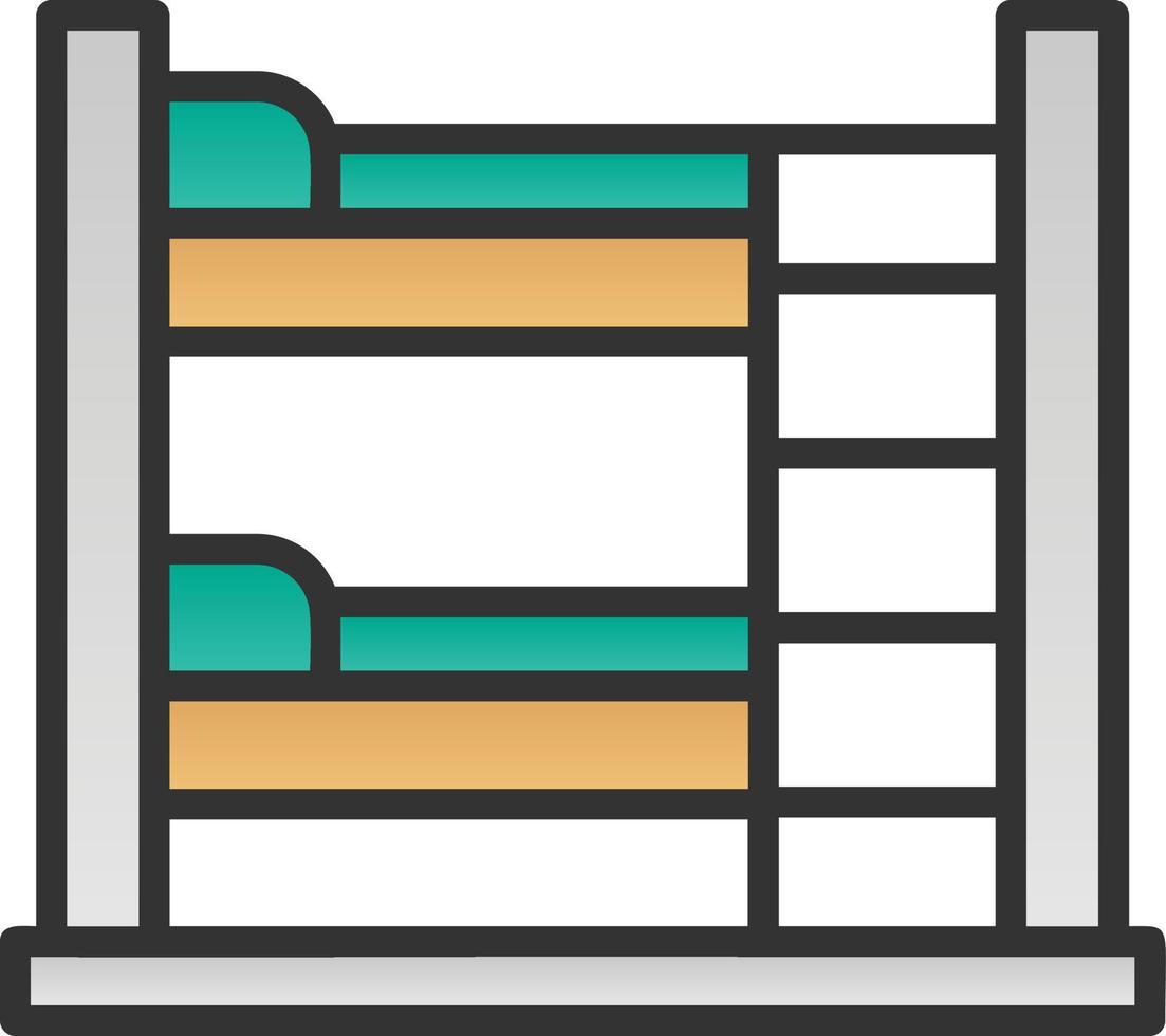 Bunk Bed Vector Icon Design