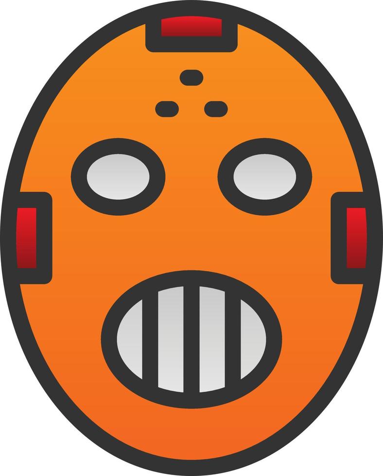 Hockey Mask Vector Icon Design