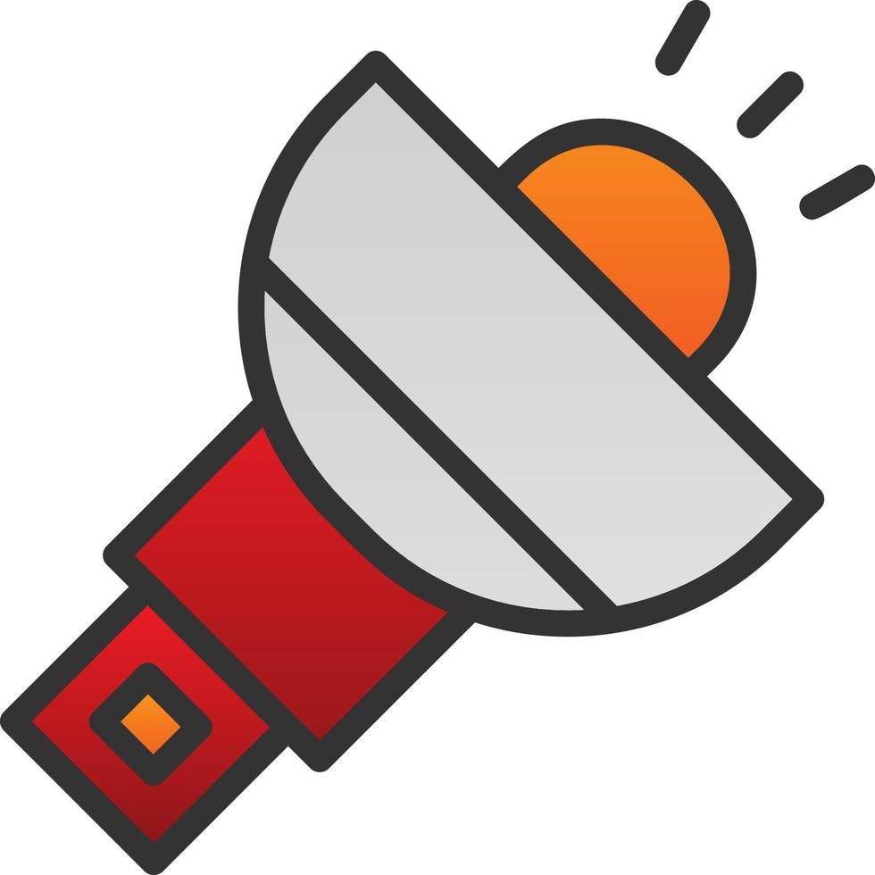 Flashlight Vector Icon Design