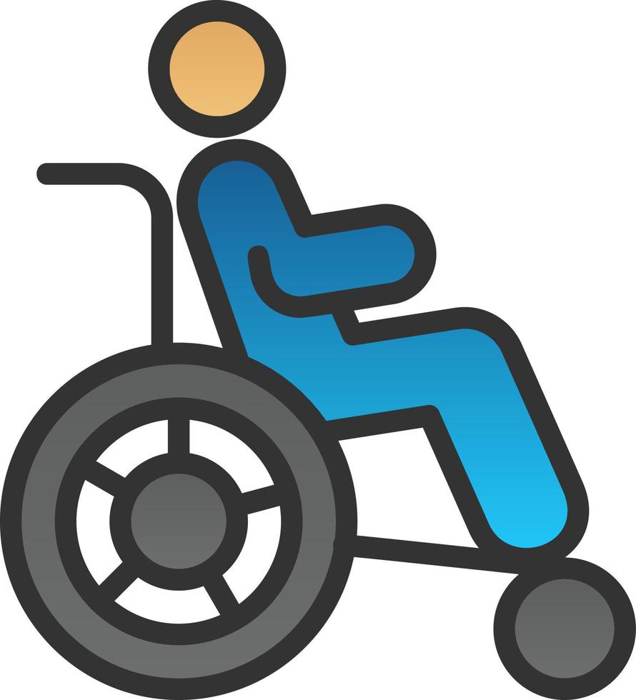 Disability Vector Icon Design