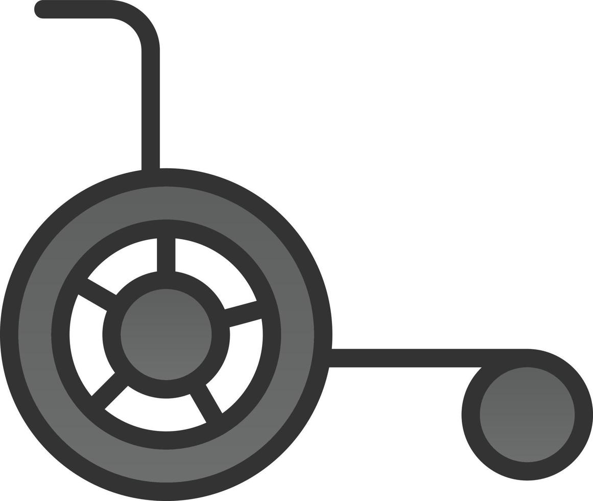 Wheelchair Vector Icon Design