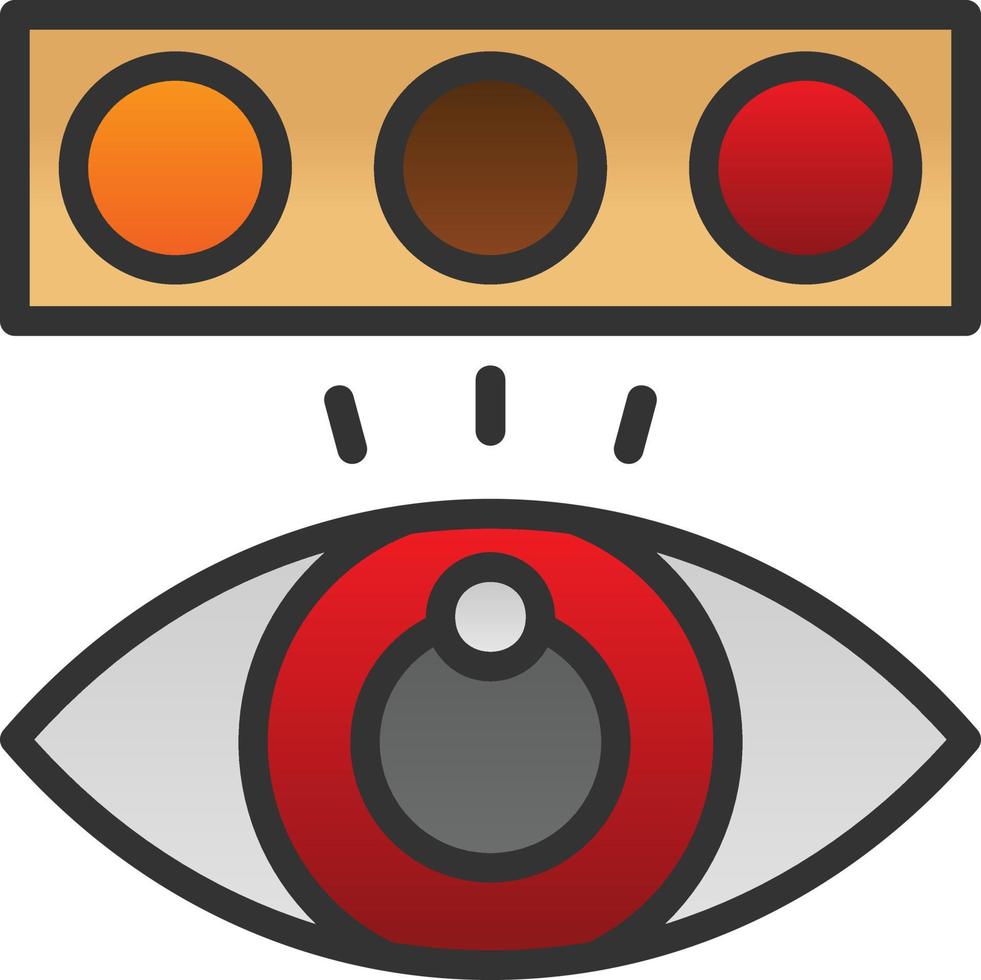 Color Blindness Test Vector Icon Design