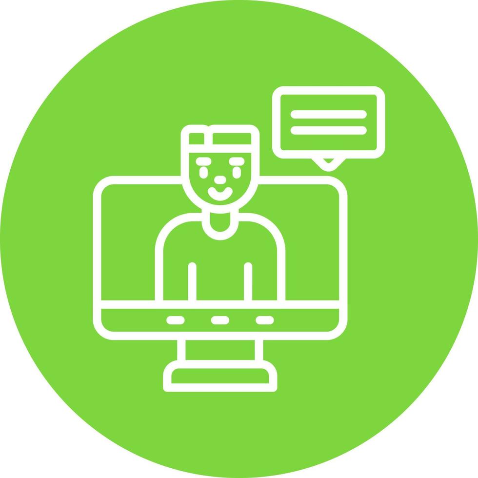 Virtual Event Vector Icon Design