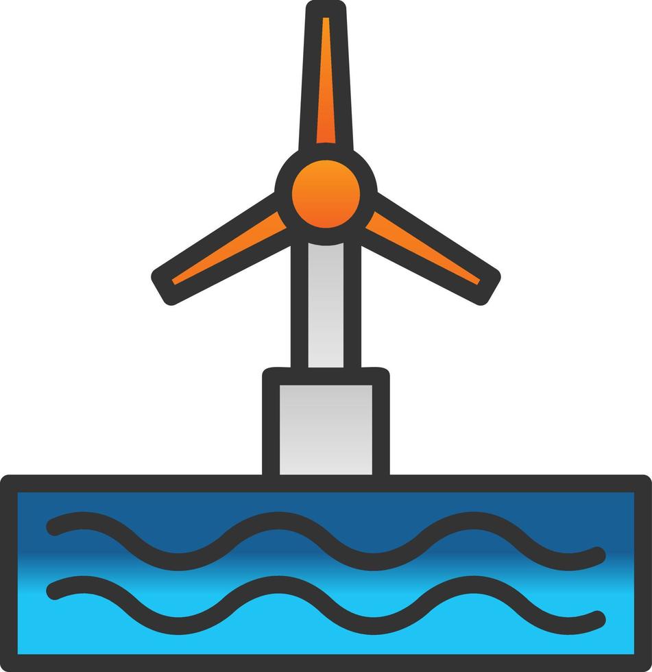 Turbine Vector Icon Design