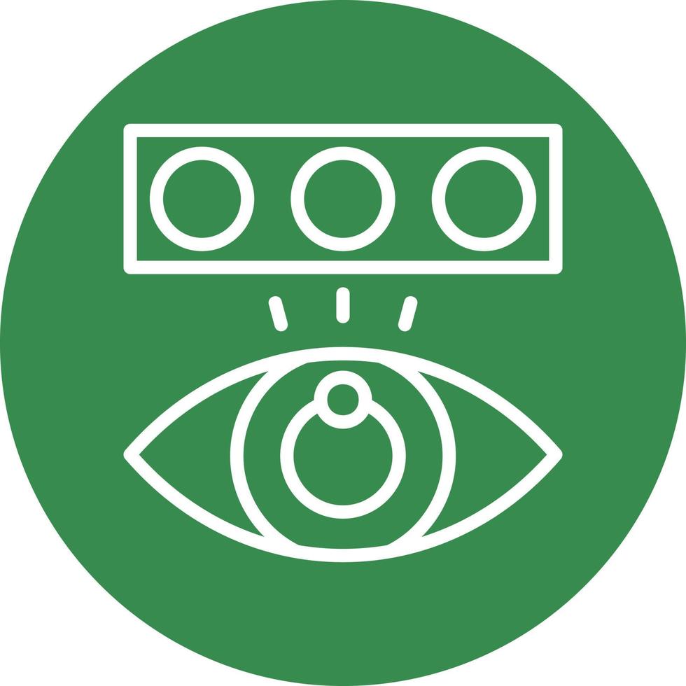 Color Blindness Test Vector Icon Design