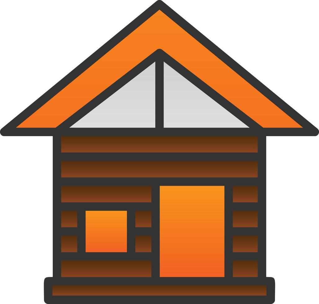 Cabin Vector Icon Design