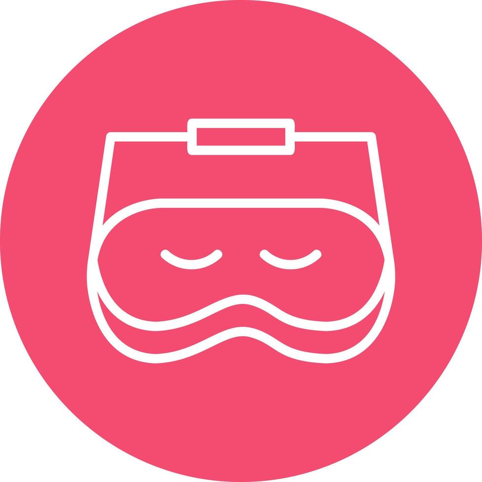 Sleeping Mask Vector Icon Design
