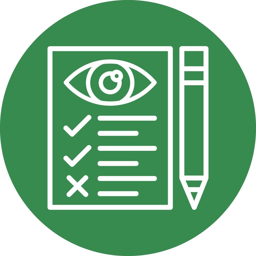 Eye Test Vector Icon Design