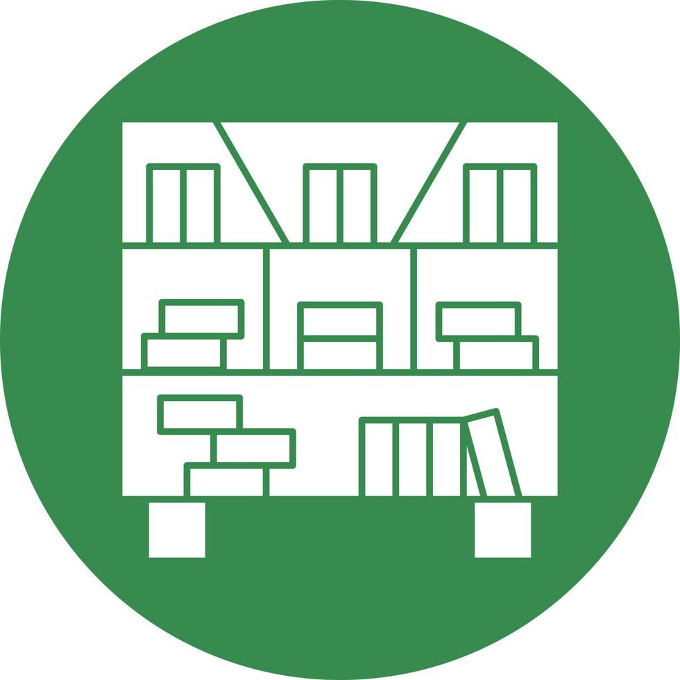 Bookshelve Vector Icon Design