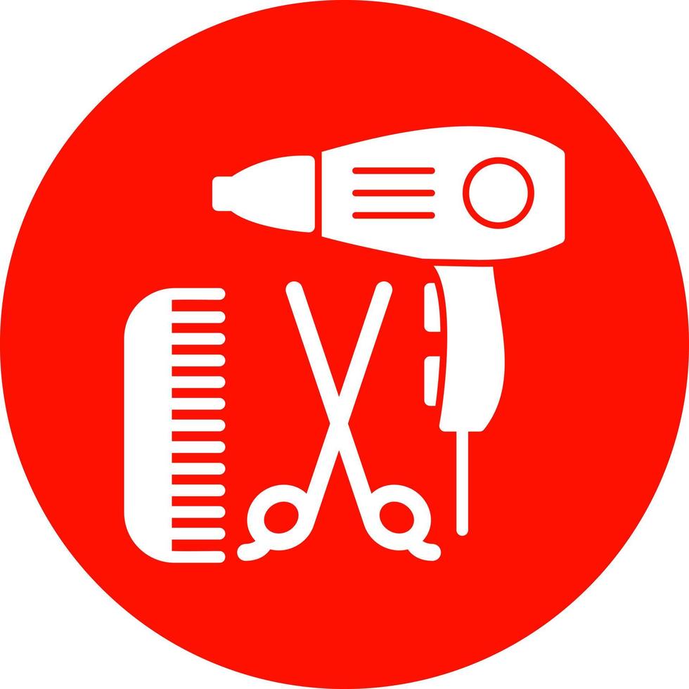 Hairdressing Vector Icon Design