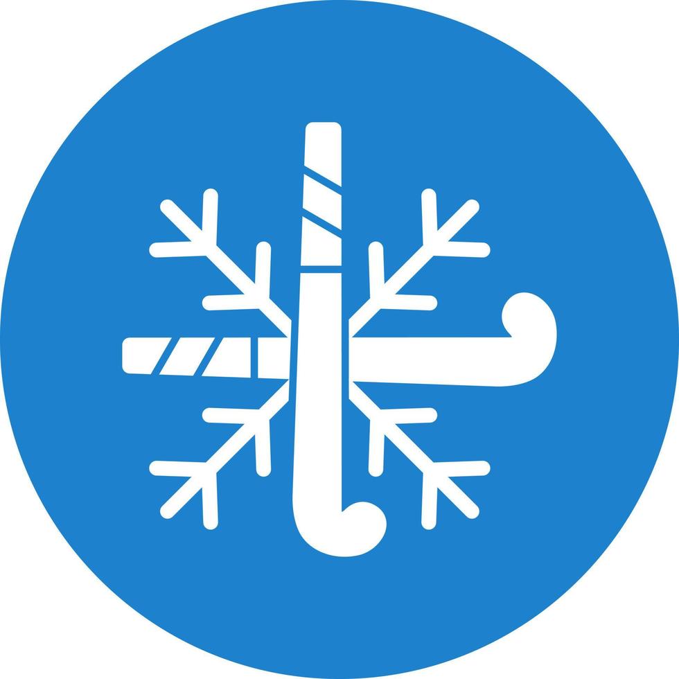 diseño de icono de vector de copo de nieve