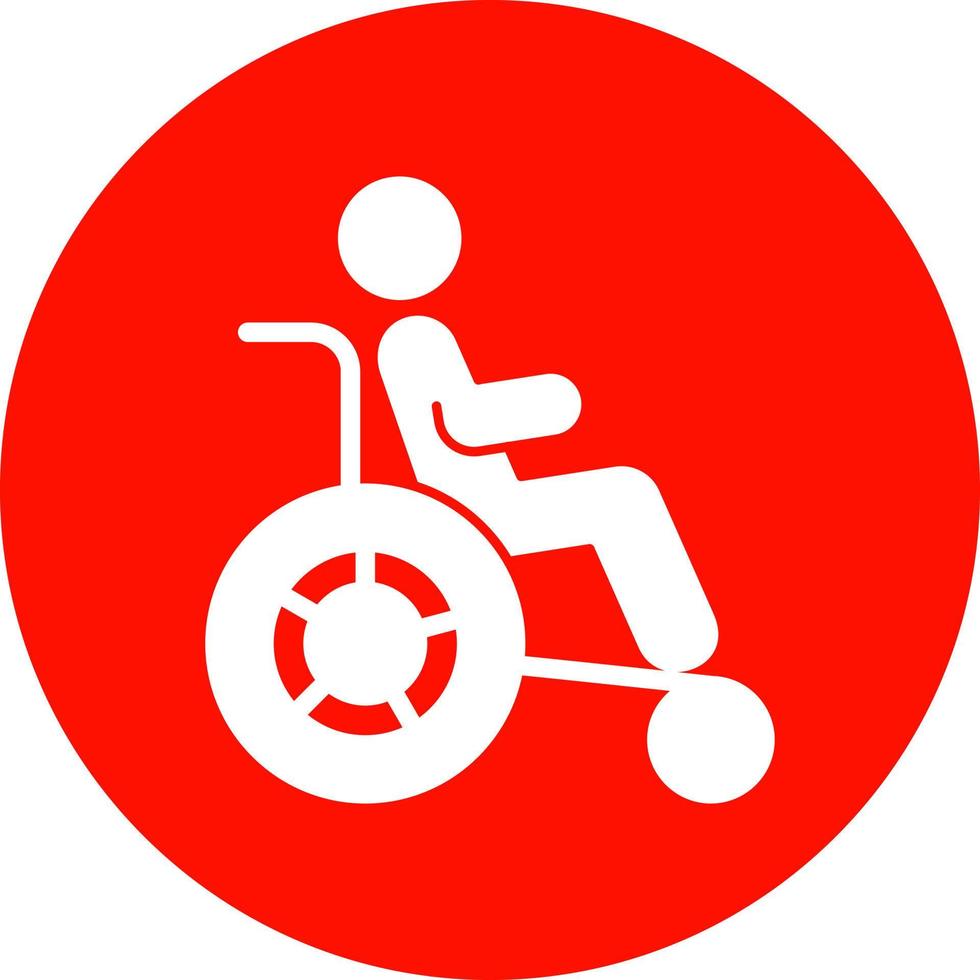 Disability Vector Icon Design