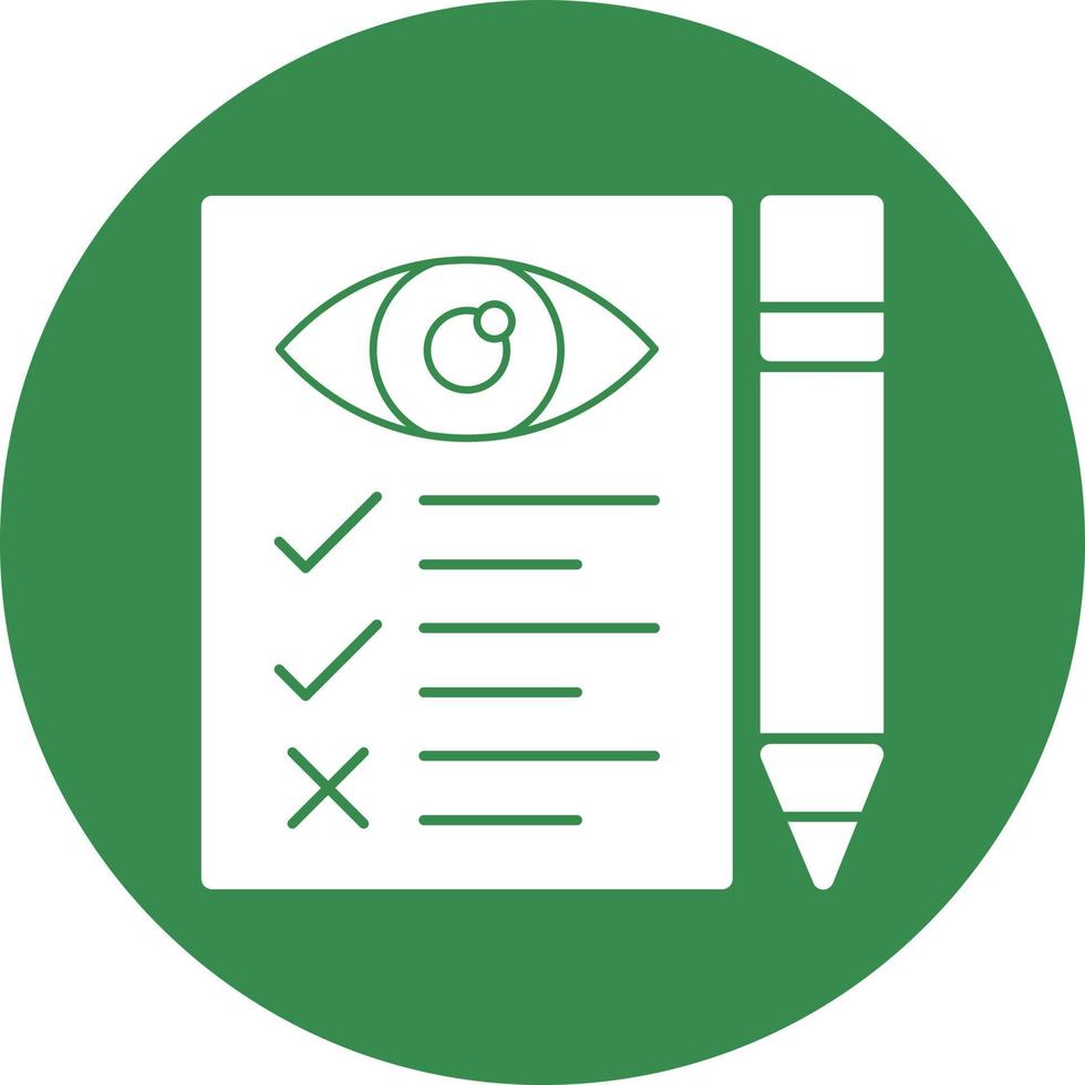 Eye Test Vector Icon Design
