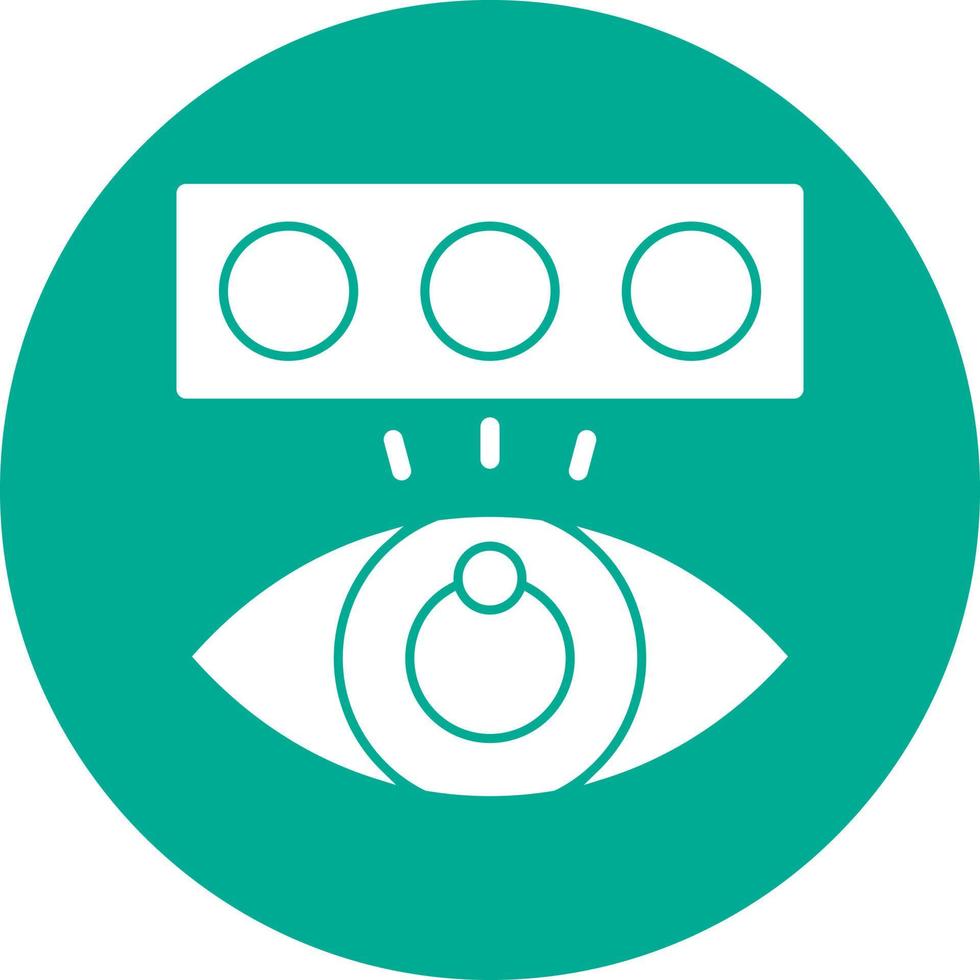 Color Blindness Test Vector Icon Design