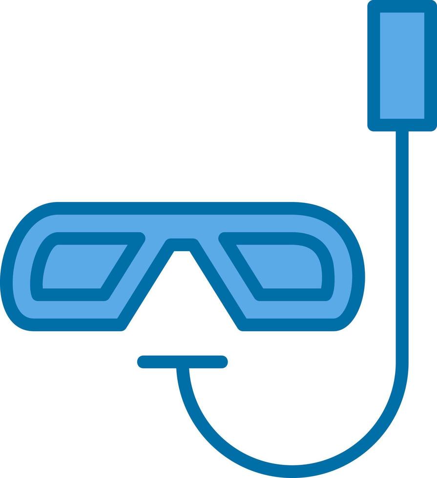 diseño de icono de vector de snorkel