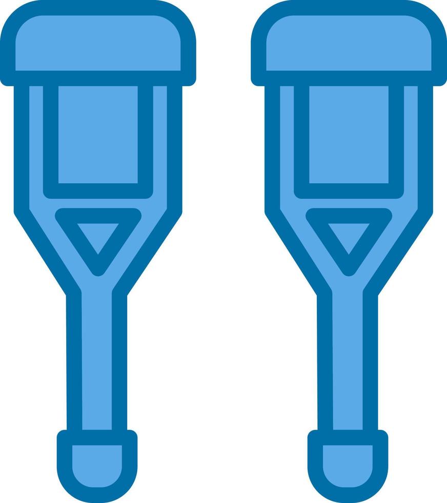 Crutch Vector Icon Design