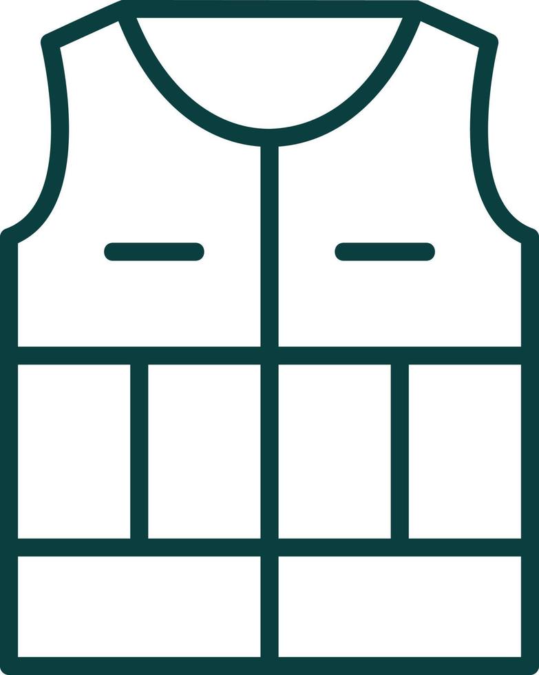 Life Jacket Vector Icon Design