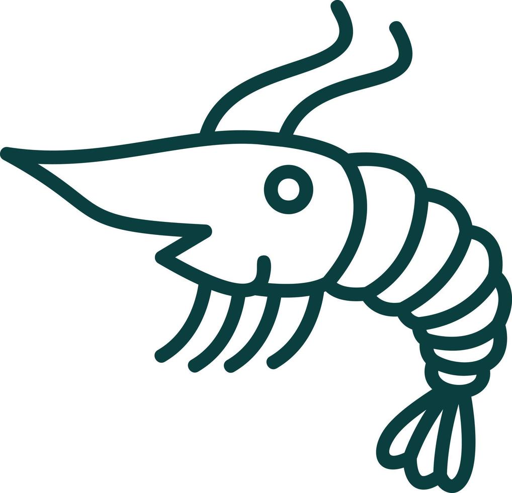 Shrimp Vector Icon Design