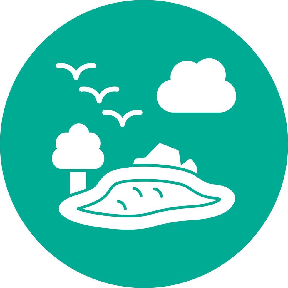 Lake Vector Icon Design