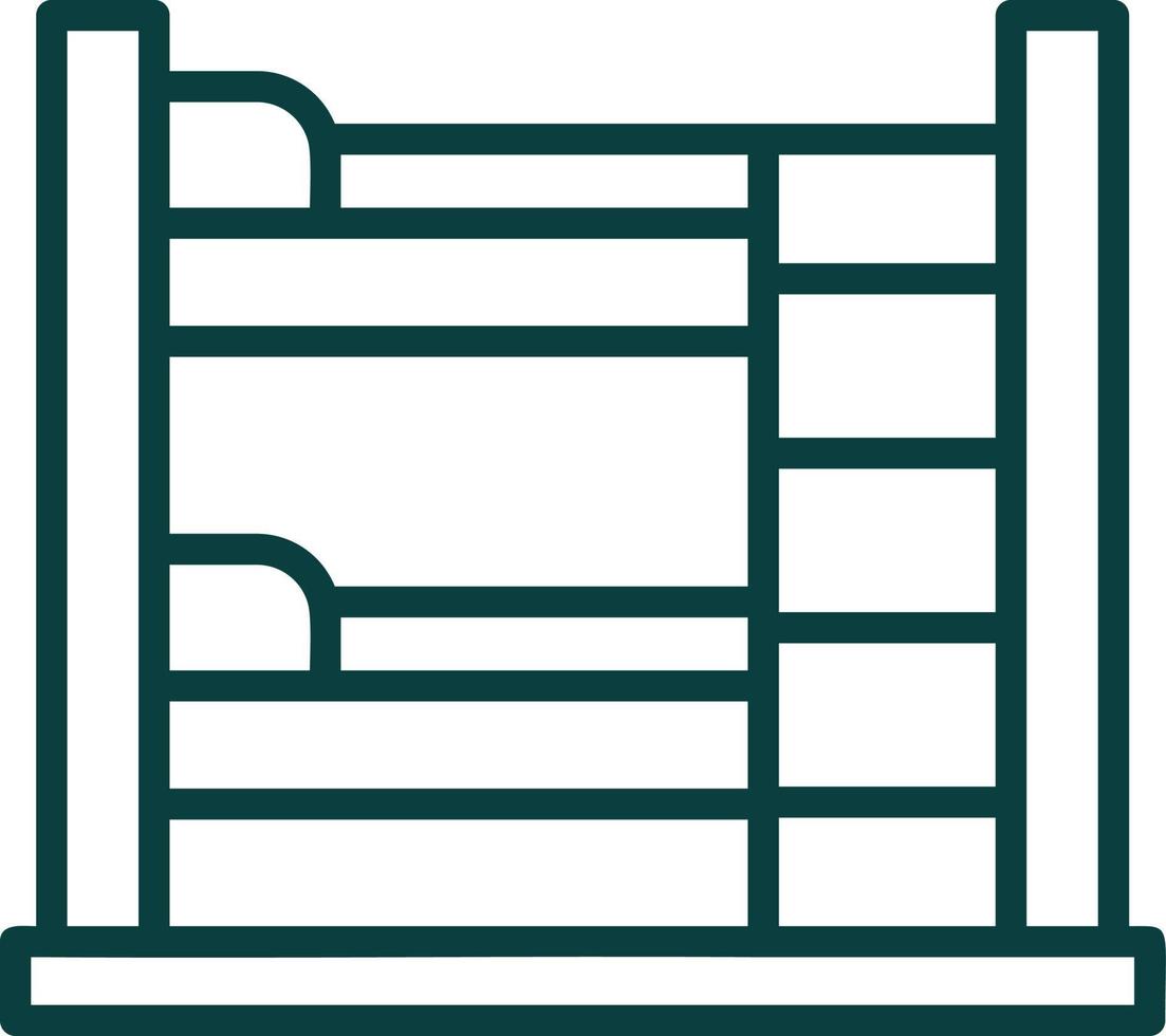 Bunk Bed Vector Icon Design