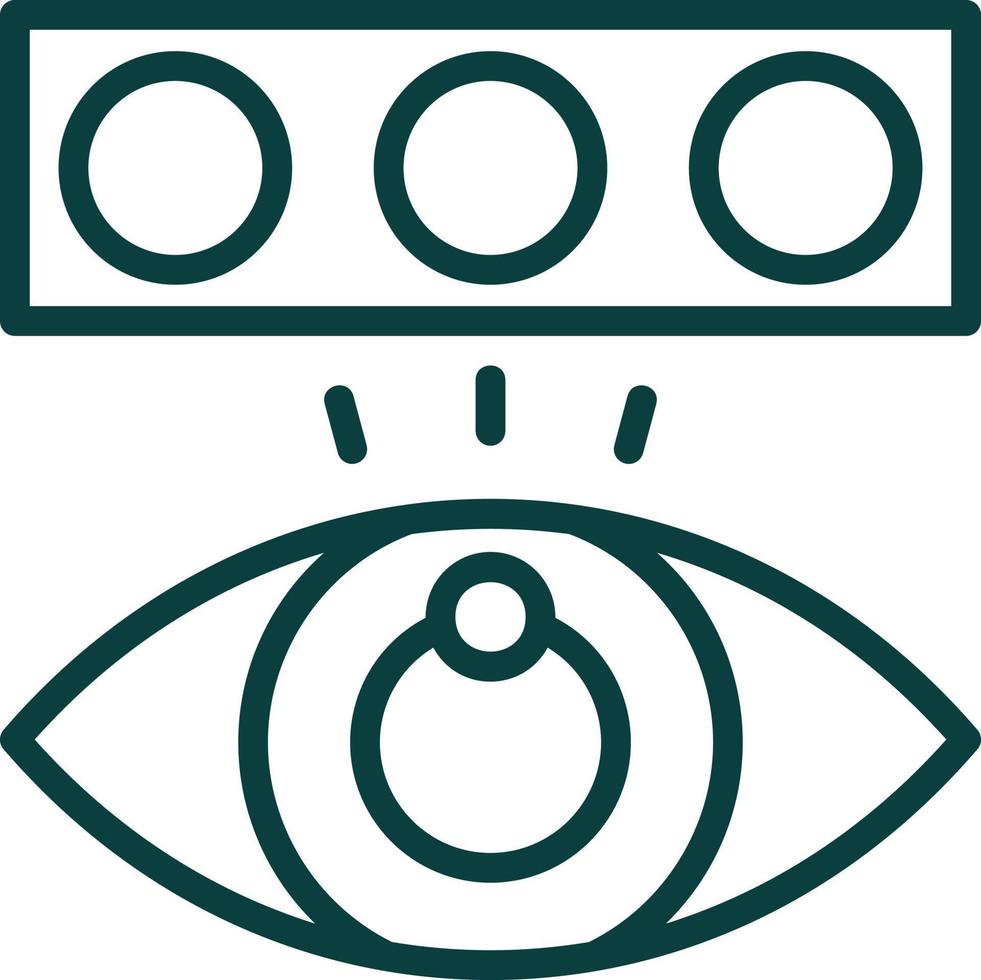 Color Blindness Test Vector Icon Design