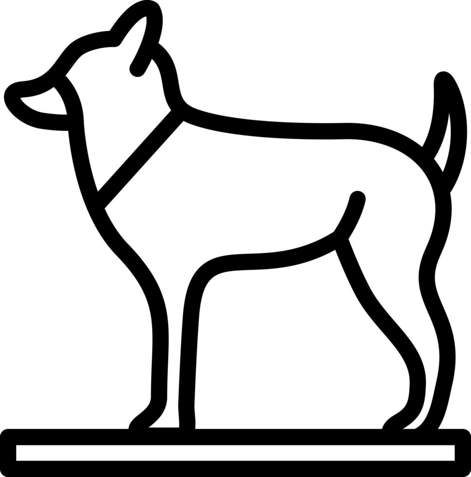 diseño de icono de vector de perro