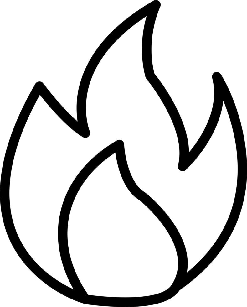 diseño de icono de vector de llama