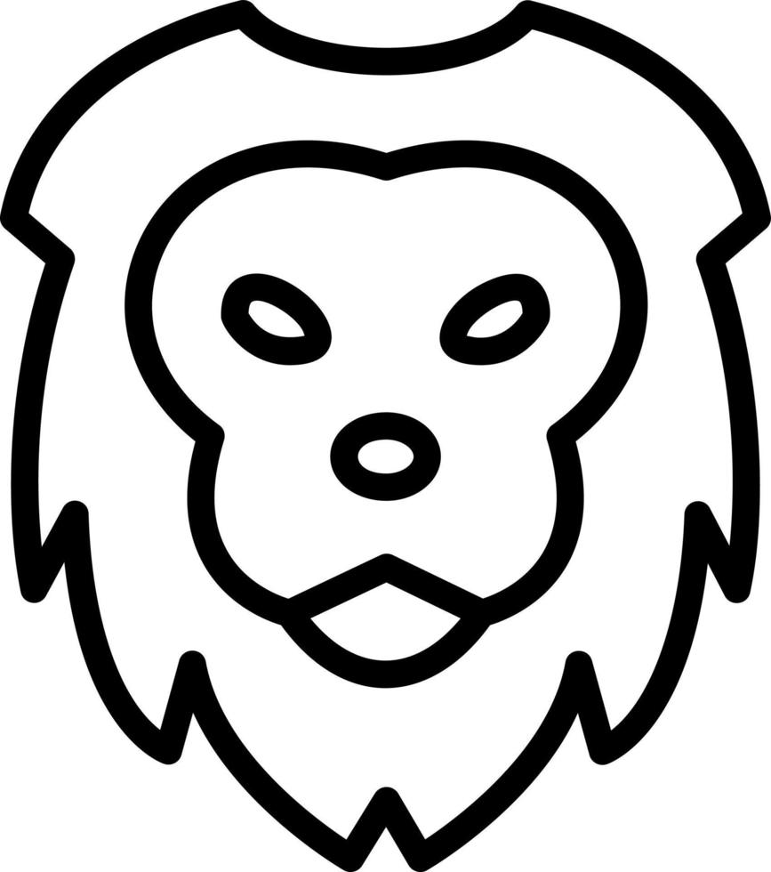 diseño de icono de vector de león