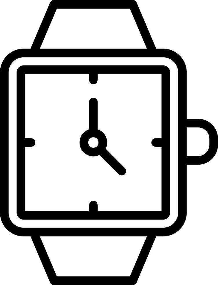 diseño de icono de vector de reloj de pulsera