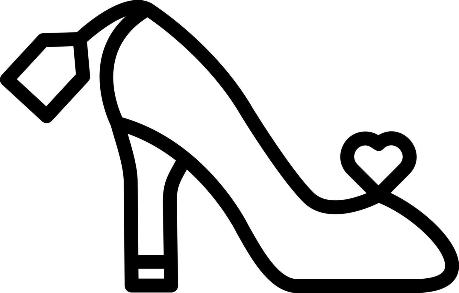 Female Footwear Vector Icon Design