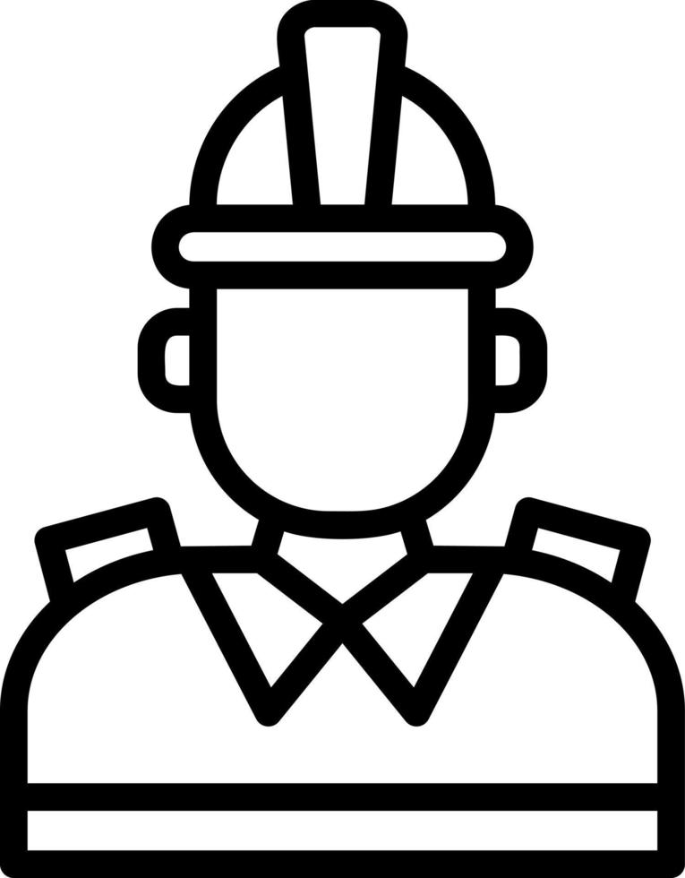 Firefighter Vector Icon Design