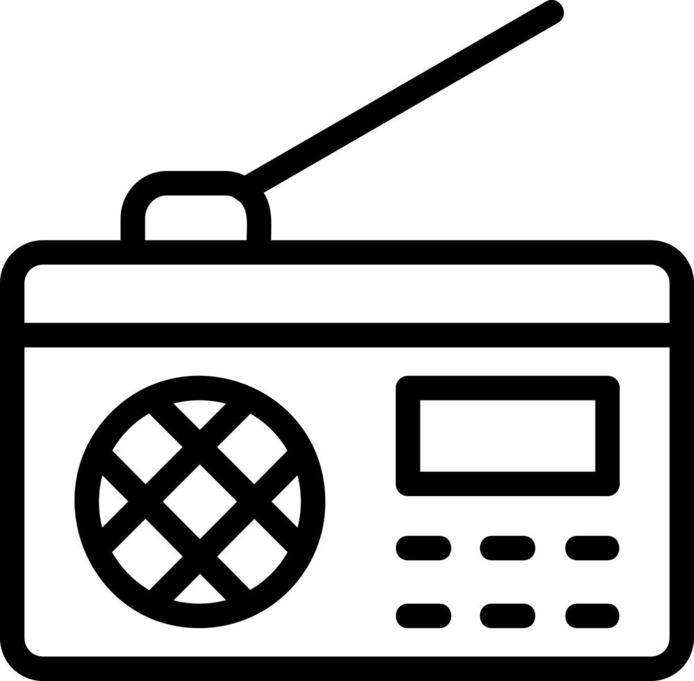 Radio Vector Icon Design