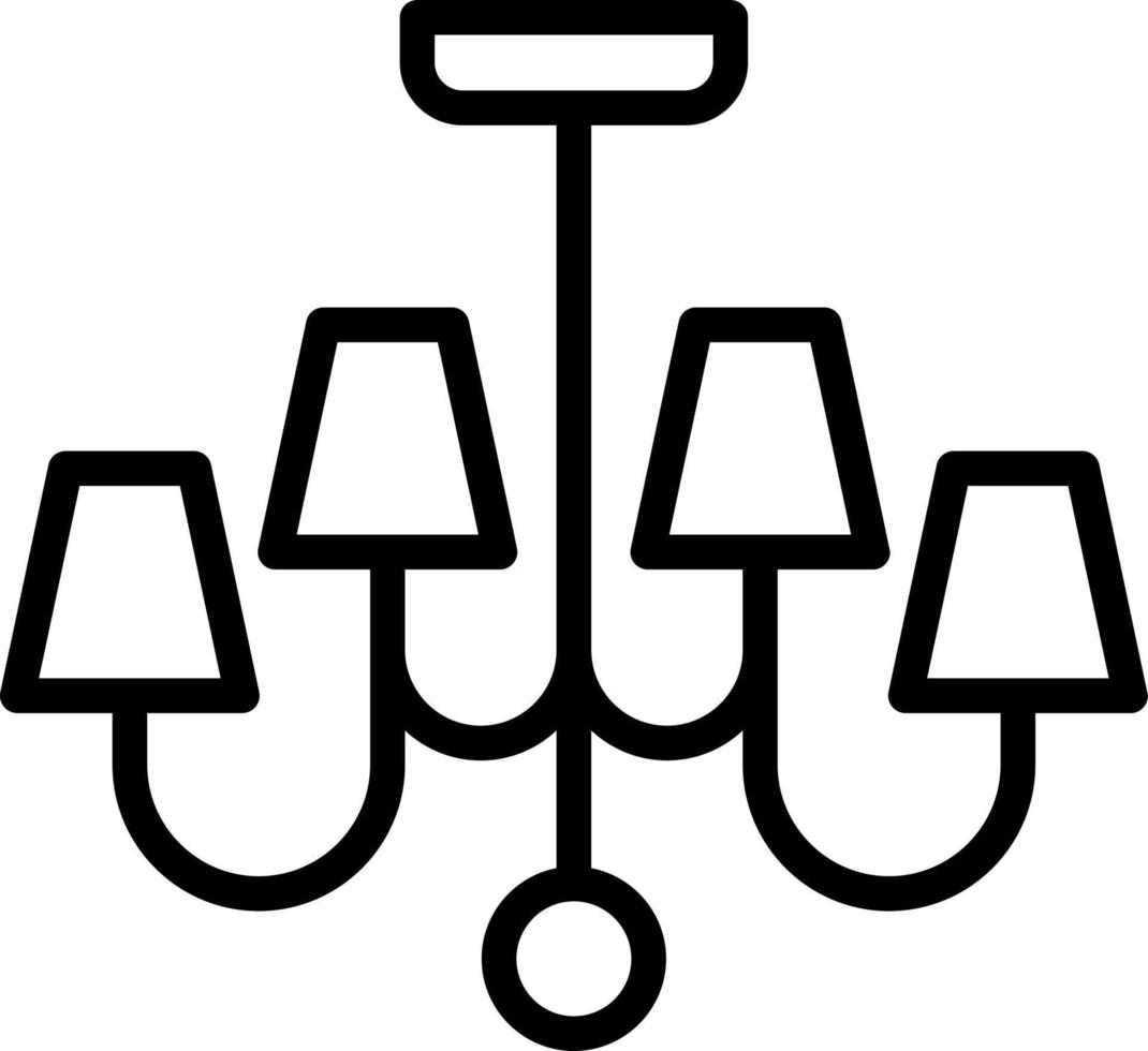 Chandelier Vector Icon Design