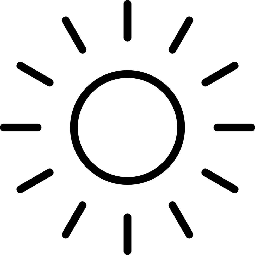 Sunlight Vector Icon Design