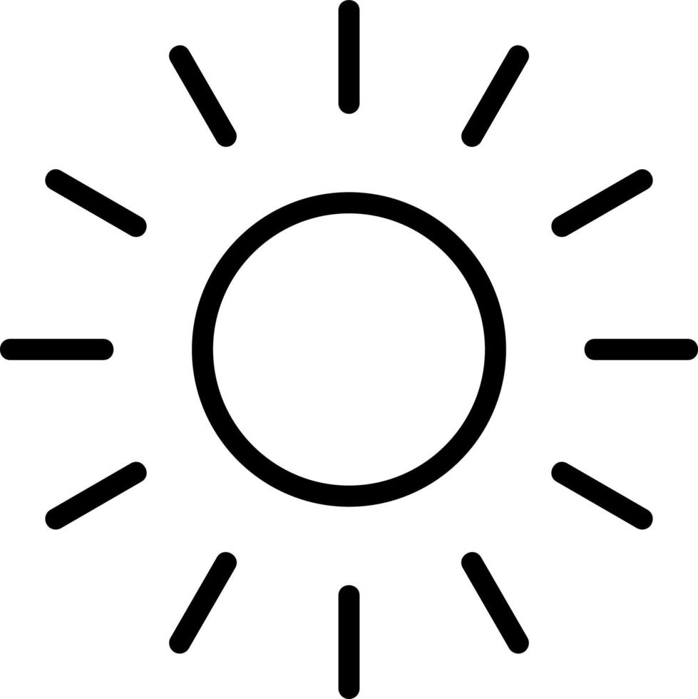 Sunlight Vector Icon Design