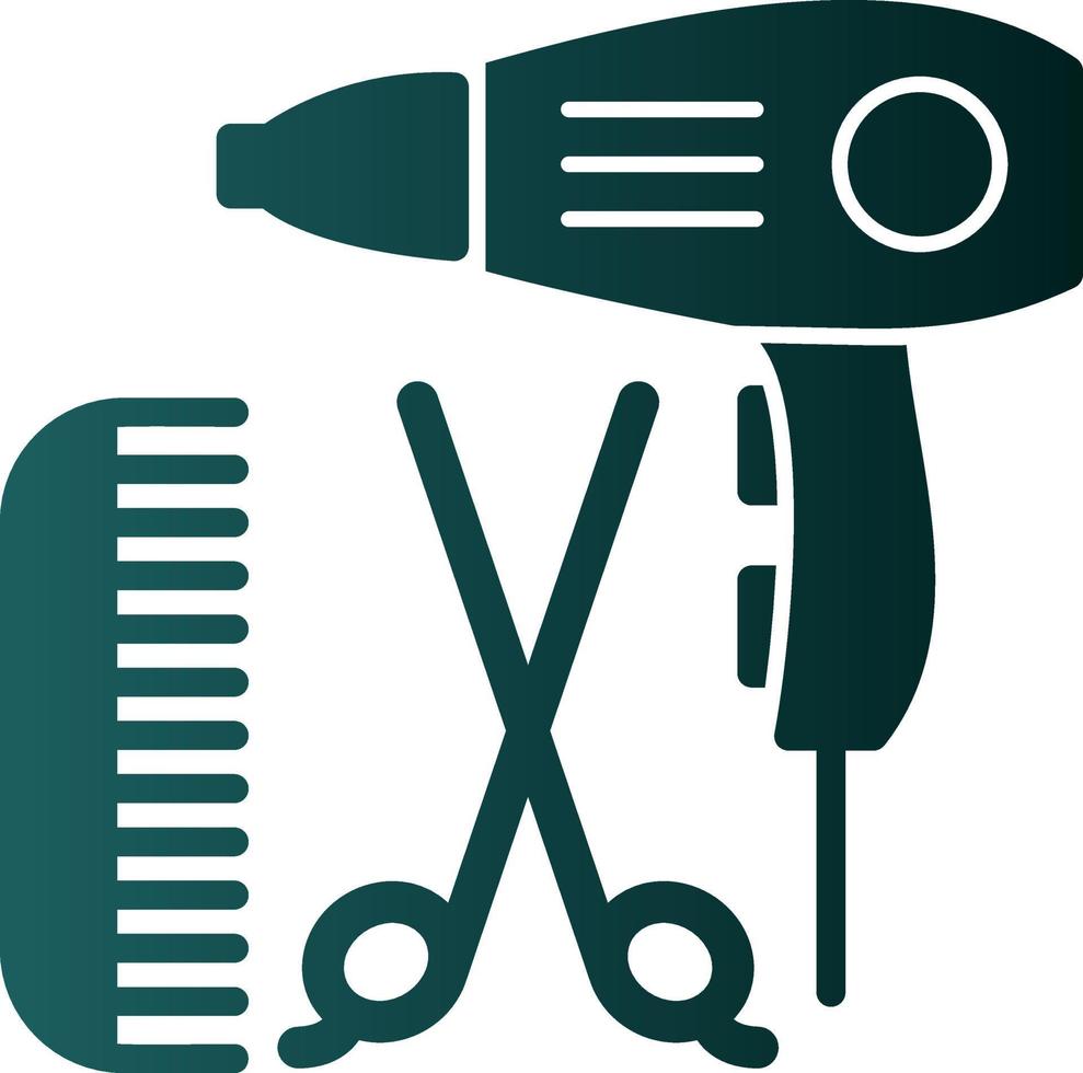 Hairdressing Vector Icon Design