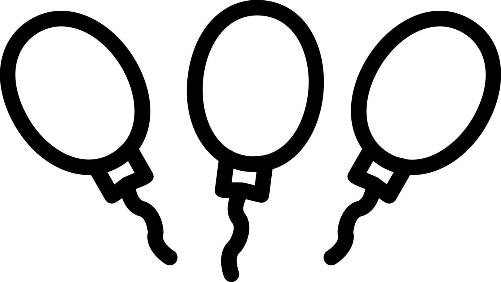 Balloons Vector Icon Design