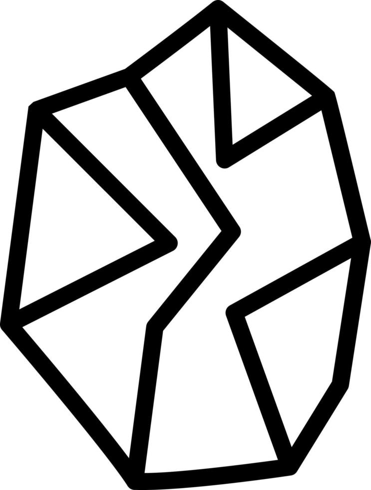 diseño de icono de vector de piedra