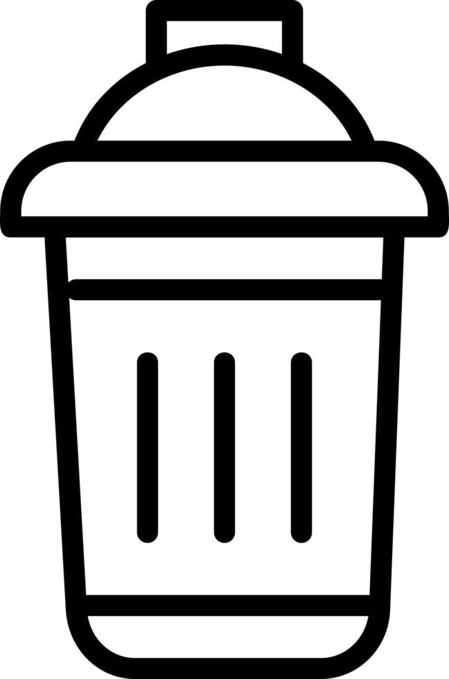 Dustbin Vector Icon Design