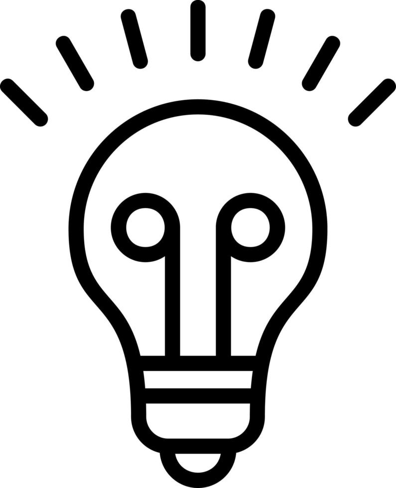 Light Bulb Vector Icon Design