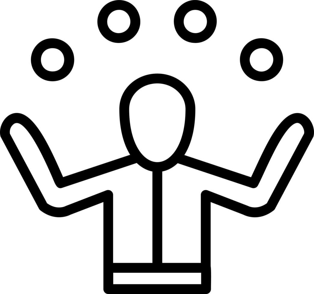 Juggling Vector Icon Design