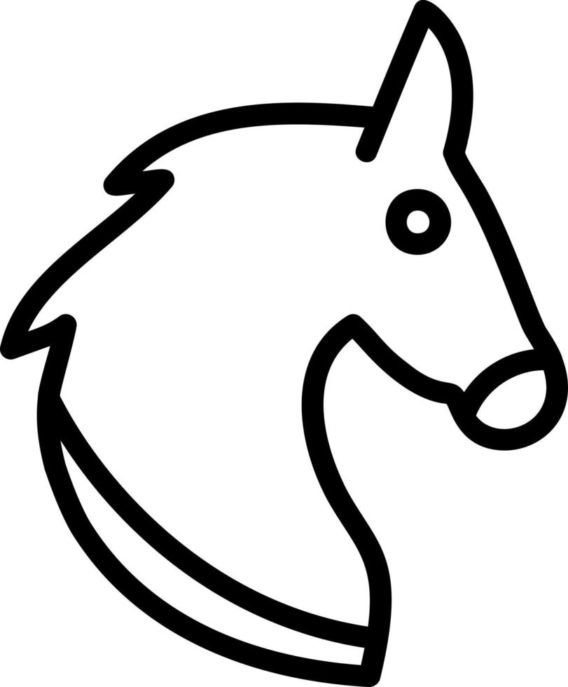 diseño de icono de vector de caballo