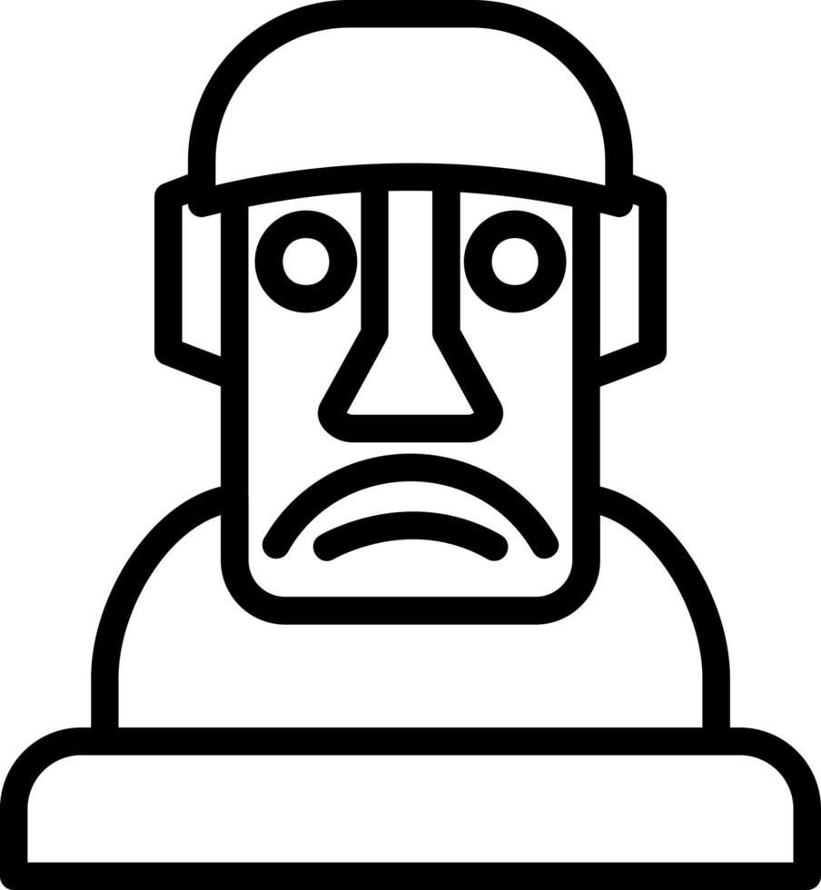 Moai Vector Icon Design
