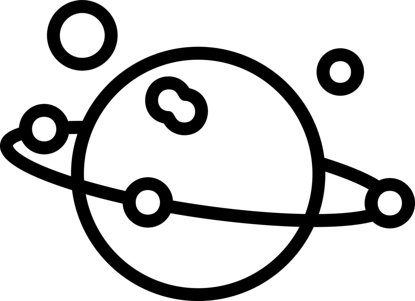 Solar System Vector Icon Design