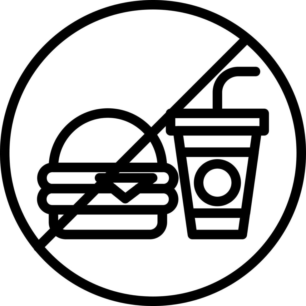 No Food Vector Icon Design