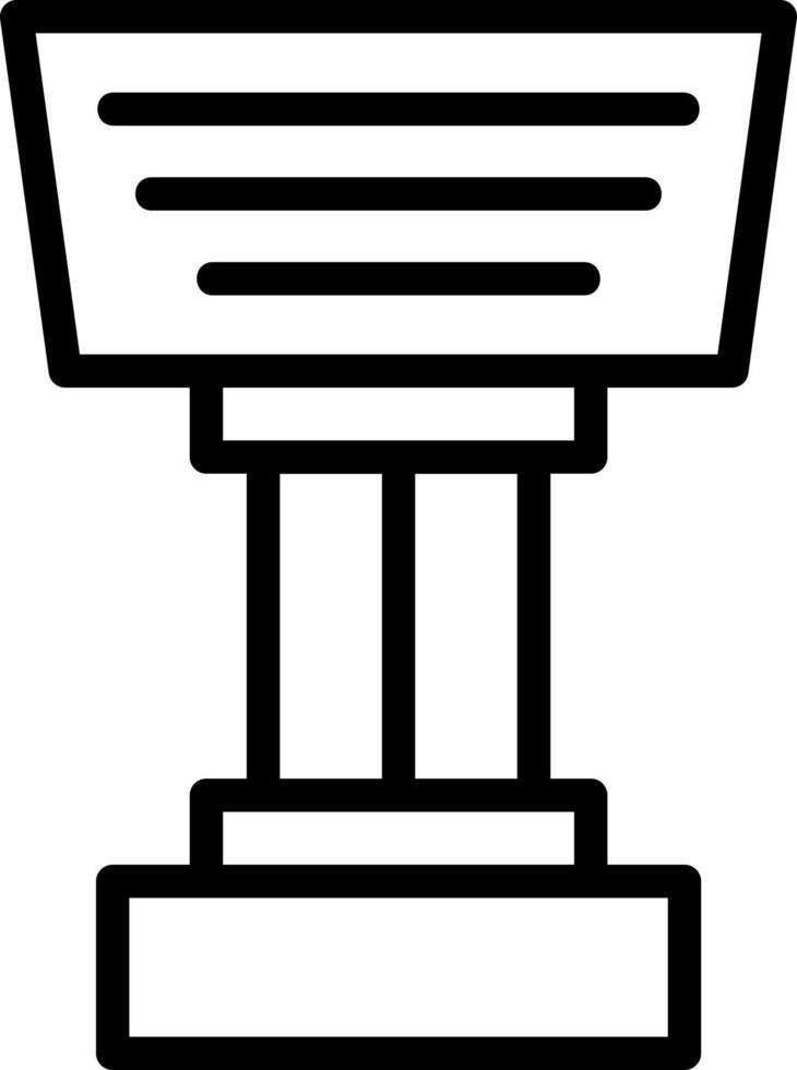 Stand Vector Icon Design