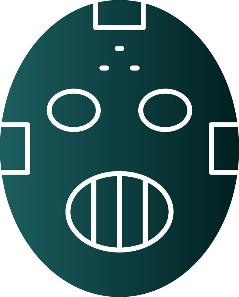 Hockey Mask Vector Icon Design