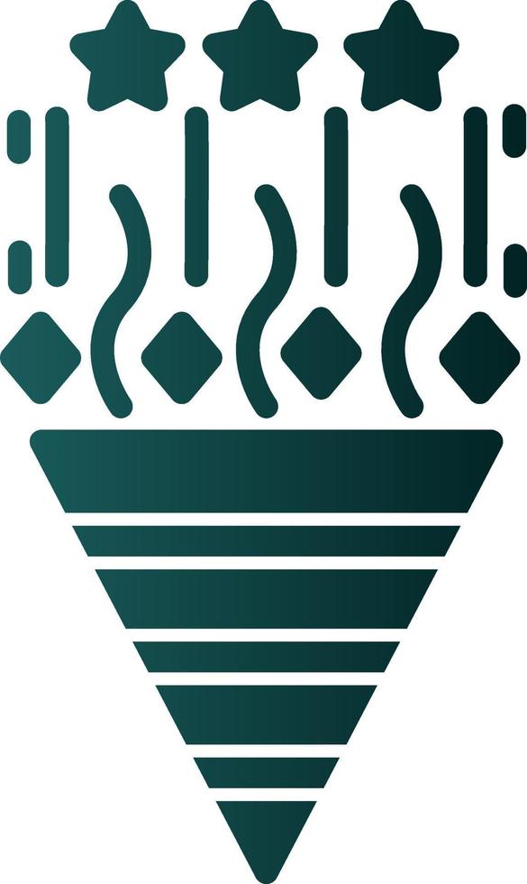 Confetti Vector Icon Design
