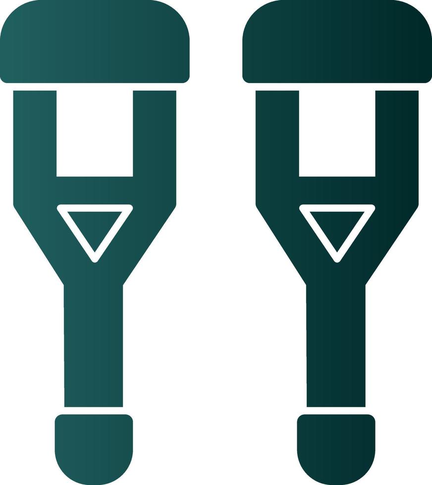 Crutch Vector Icon Design
